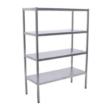 Стеллаж из нержавеющей стали 1150х400х1620 труба