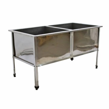 Ванна котломоечная двухсекционная 1550х800х850 сварная
